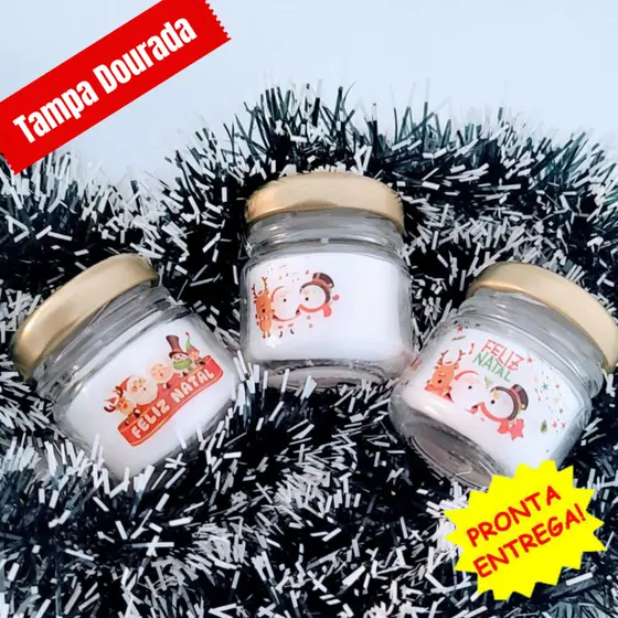 4 Lembrancinha de Vela Aromática para Natal e Ano Novo 2024, Lembrancinhas Corporativas