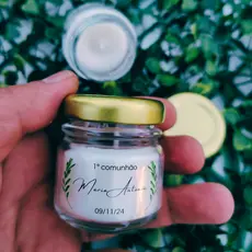 1 Vela Aromática Personalizada para Batizado