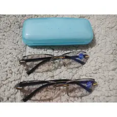 Kit 2 Óculos TR 90 Anti Raio Azul Leitura + Estojo  Anti Raio Azul/ Anti Reflexo / Filtro Azul / Gamer