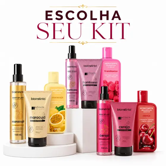 Kit Body splash  Hidratante corporal e Esfoliante corpo Premium Presente para mulher