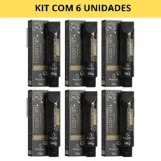 Kit C/06 Pomada massageadora FISIOFORT PREMIUM dores musculares treino Bio instinto tubo 150g