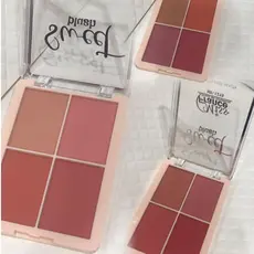 4 Cor Sweet Blush MISS FRANCE MF-1219- Um Toque de Cor e Radiância para Sua Pele