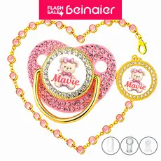 Chupeta para bebês com Foto personalizado do bebê, chupeta de silicone BPA Free