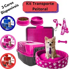 Kit Para Cachorro Completo Pet Transporte Las Vegas Comedouro Cães