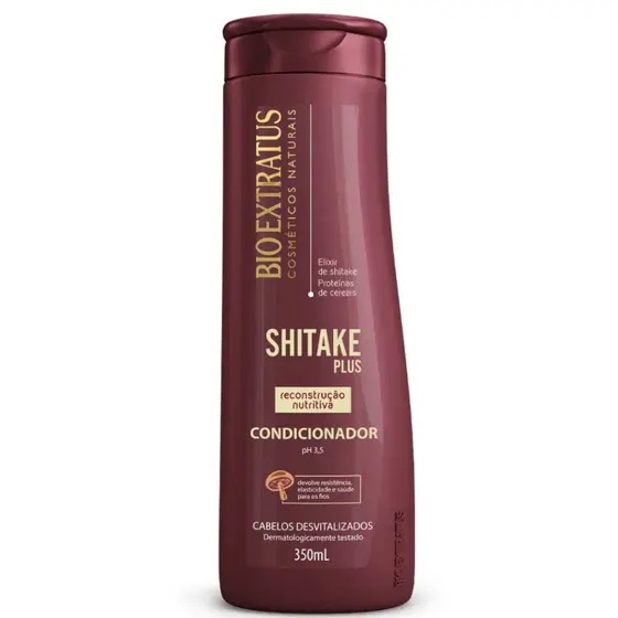 BIO EXTRATUS CONDICIONADOR  SHITAKE PLUS 350ml (RECONSTRUÇÃO NUTRITIVA)