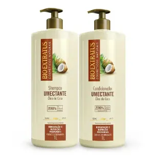 BIO EXTRATUS KIT SHAMPOO 1 LT  + CONDICINADOR  1LT (HIDRATAÇÃO E NUTRIÇÃO PROFUNDA COM ÓLEO DE COCO)
