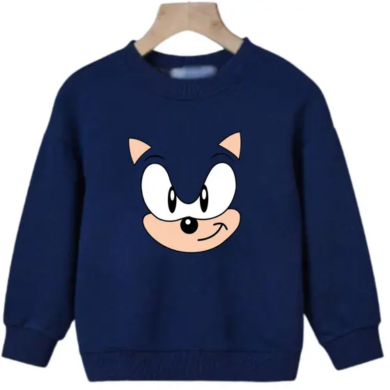 Moletom Infantil Gola Careca Estampas Desenho Animado Criança Video Game