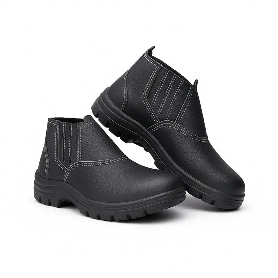 Bota De Segurança Botina Para Trabalhos Pesados Bico PVC com CA Marca Propria
