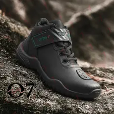 Coturno Unissex Bota P/motoqueiro Casual Confortavel Barata Velcro e Laços