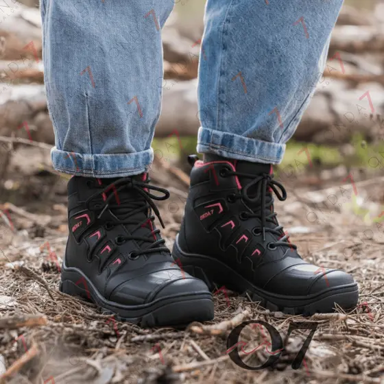 Coturno Feminino Motoqueiro Motoboy Militar Cano Médio Tático Reforçado Confortável