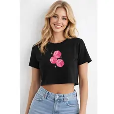 Blusinha Cropped Feminino 100% Algodão Estampado