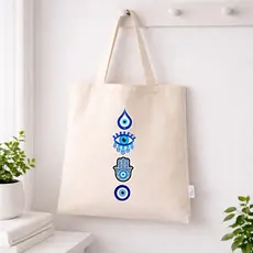 Olho Grego Estampado Ecobag Bolsa Versátil Varias Estampas