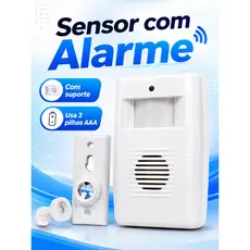 Sensor De Presença Anunciador Sonoro Ajustável Campainha.