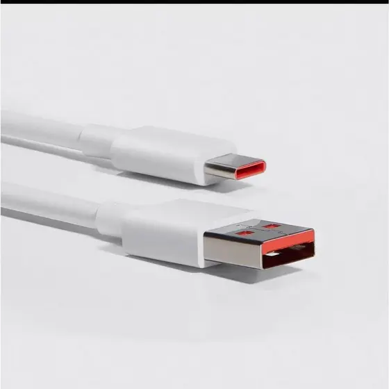 Cabo Turbo Xia USB Tipo C Original, Carregamento Mi Turbo 6A