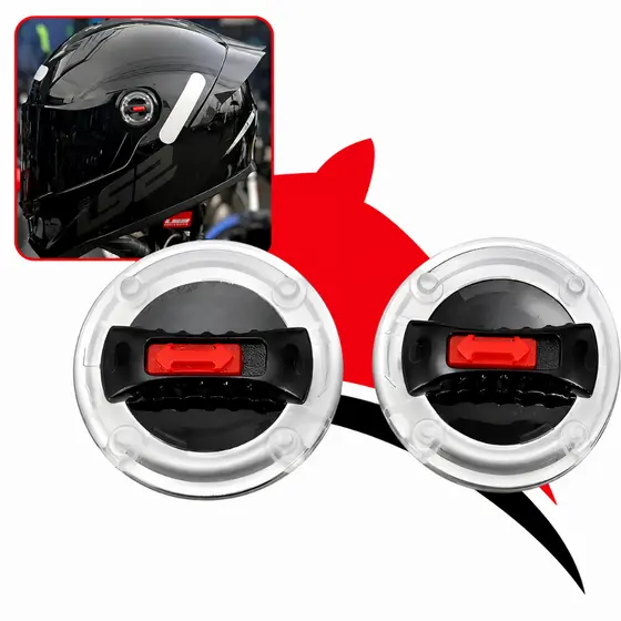 Botão Fixação Reparo Transparente Viseira Capacete Ls2 Ff358 Ff386 Fw3 Gt