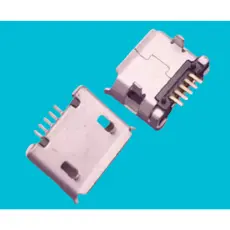 Conector Carga Micro Usb Smd Fêmea 5 pinos - Kit com 10 / 20 / 50 / 100 unidades