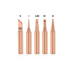 Kit Pontas Para Ferro De Solda 100% Cobre I/B/K/2.4D/3C