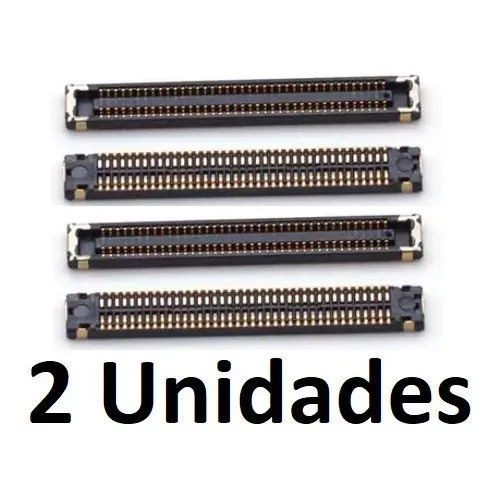 2 x Conector Fpc Compatível Placa Mãe A21S, A30S, A31, A40, A41, A51, A70, A70S, A71, A80, A90, M51, M62 outros