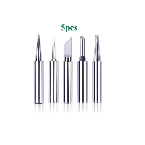 Kit Ponteiras Para Ferro De Solda - 5 Peças I/B/K/2.4D/3C - Pontas Para Estação De Solda