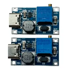 Kit 2 Regulador Tensão Ajustável Mt3608 Step Up Boost Usb C