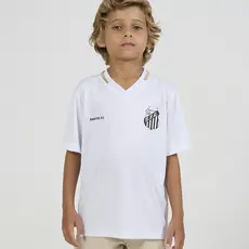 Camiseta Santos Deslocar Infantil Branca