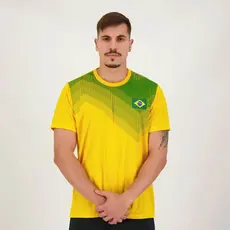 Camiseta Brasil Regia Amarela/Verde