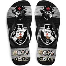 Chinelo Vasco da Gama Cruzmaltino Time de Futebol Adulto Infantil 3 modelos