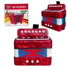 Sanfona Infantil Tipo Acordeon Gaita Musical | Brinquedo Educativo com Alça