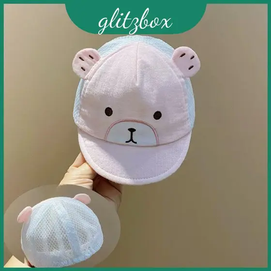 Chapéu De Bebê De Sol Infantil Com Design Ventilado E Tema Animal Ao Ar Livre Para Guarda -