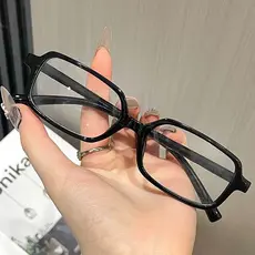 Moda Pequena Armação Quadrada Óculos Para Mulheres Luz Azul Bloqueando De Computador Ultraleve