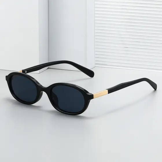 Unissex Moda Retro Oval Óculos De Sol 2026 Nova Chegada Minimalista De Armação Pequena Feminino Proteção UV