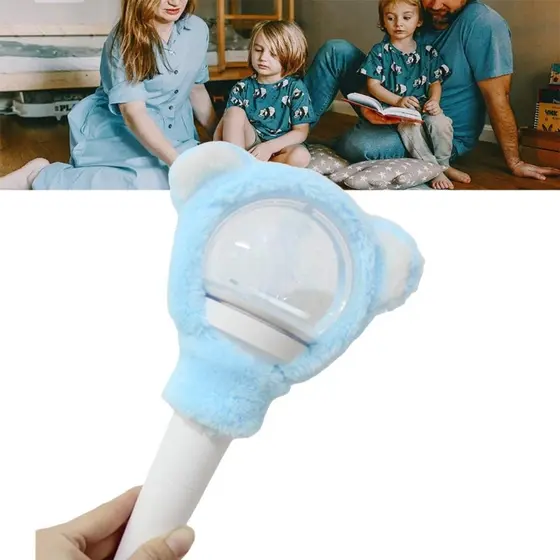 DLAY Manga De Pelúcia À Prova De Arranhões Luz Varanda Proteger Capa Glow Stick Bainha Decorativa