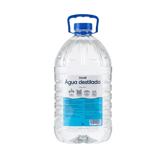 💧 5 litros Água Destilada Desmineralizada Radiador Bateria arrefecimento estetica cosmetico