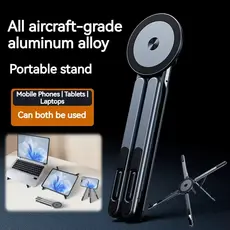 Suporte multifuncional 3 EM 1 De Alumínio Magnético Dobrável Portátil Adaptador De Ângulo Ajustável Para Telefone Tablet
