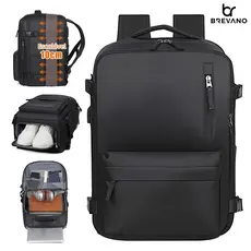 Mochila de Viagem Feminina Masculinas Multifuncional Reforçada Impermeável Expansível Mochila Notebook