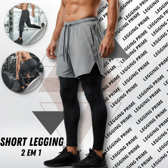 Kit 2 Shorts Legging Performance – Conforto e Estilo em Dobro