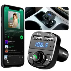 Receptor Adaptador Bluetooth Automotivo MP3 Car Player Transmissor FM USB