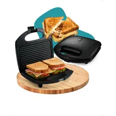 Sanduicheira 2 em 1 Grill Antiaderente 800W 110v 220v Elgin Misteira Prreta Eletrica