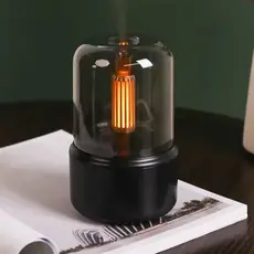 Difusor Aromático e Umidificador Ultrassônico Portátil com Luz Noturna – 120ml Óleo Essencial