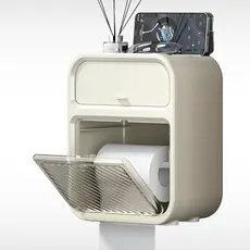 Suporte Papel Higiênico Porta Lenço Celular Banheiro Adesivo Lenço Acrílico Parede Envio Imediato