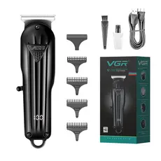 Máquina De Cortar Cabelo Bivolt Ecrã Led Lâmina Em T 600mah