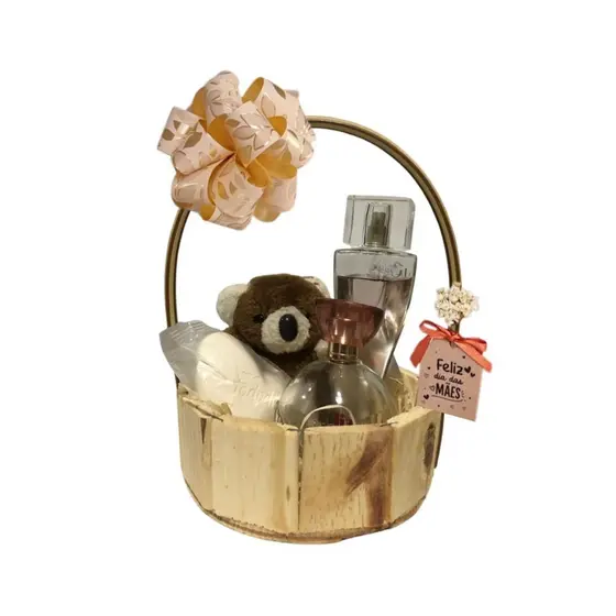 Kit com 30 a 60 Cestas de Madeira Redonda 15cm Cesta Para Presente, Cosméticos e Lembrancinhas