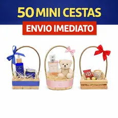 Kit 50 Cestas Mini Quadrada Oval ou Quadrada Vazada de Madeira Cesta Para Presente