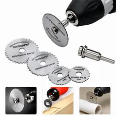 Mini Disco Serra Circular Micro Retifica Madeira Kit 7 Em 1