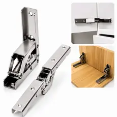 Kit 2 Dobradiças Porta Armário Sem Perfuração 90 E 180 Graus