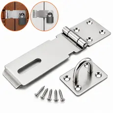 Trava Para Cadeado Trinco Para Porta Janela Fechadura Inox