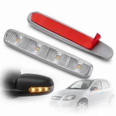 Par Pisca Fita Led Adesivo Retrovisor Retrolight Seta 12v