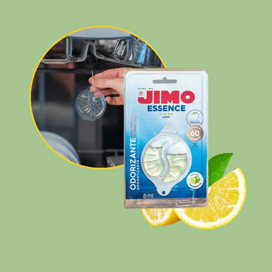 Odorizante Jimo Essence Limão 6ml – Lava-Louças Até 60 Usos