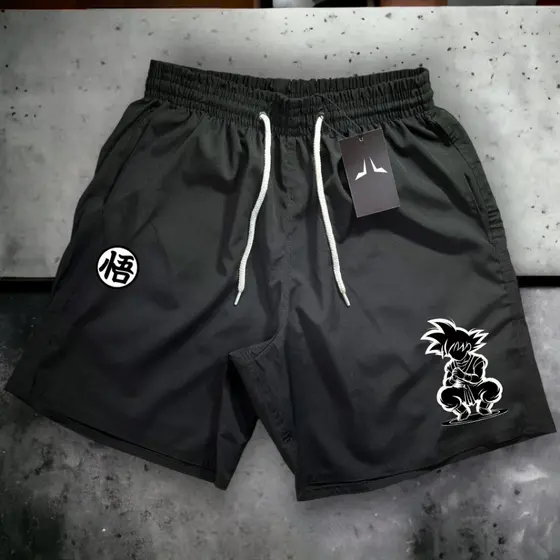 Short Bermuda Mauricinho Antiodor Esportiva GOKU 06 -  Academia, Skate, Basquete, Corrida Tactel
