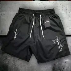 Bermuda Tactel Fé 01 Short Praia Mauricinho Esportivo Treino Academia Masculino